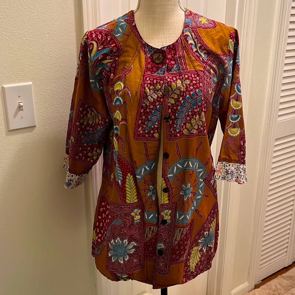 Kencana Ungu batik top